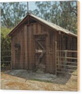 Wooden Barn, Bella Vista On Blackwood, Bridgetown, Western Austr Wood Print