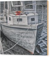 Wooden Boat Rockland Maine Wood Print