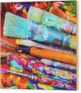 Worn Artist Paintbrushes Photograph by Garry Gay - Pixels