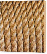 Woven Rope Pattern Wood Print