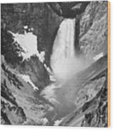 Yellowstone Falls, Yellowstone National Park, Wyoming. Ca. 1941-1942 Wood Print