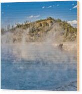 Yellowstone Hot Springs Wood Print