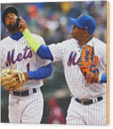 Yoenis Cespedes And Amed Rosario Wood Print