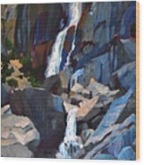 Yosemite Falls In August Wood Print