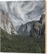 Yosemite Valley #1 - Ca, Usa - 2013 3/10 Wood Print