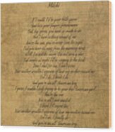 Your Best American Girl by Mitski Vintage Song Lyrics on Parchment Jigsaw  Puzzle