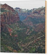 Zion Canyon Wood Print