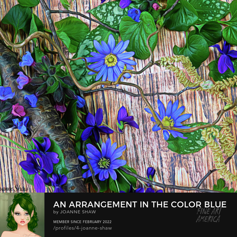 Color Blue Flowers Featured @ Fine Art America!