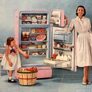 General Electric 1950s USA fridges freezers housewife