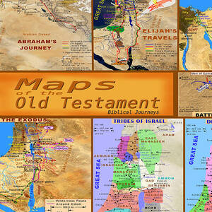 Old Testament Bible Maps Ancient Biblical Lands by Bob Pardue
