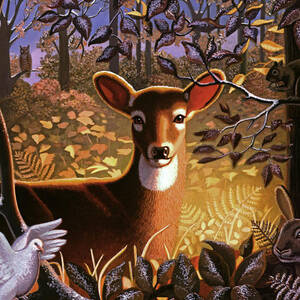 Deer in the Forest by Robin Moline