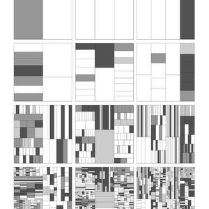 Digits of Pi Phi and e in a 4 level treemap #1 by Martin Krzywinski