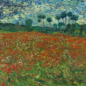 Field With Poppies  #1 by Vincent Van Gogh