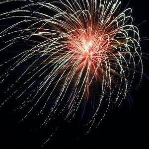 Fireworks at St Albans Bay #7 by R B Harper