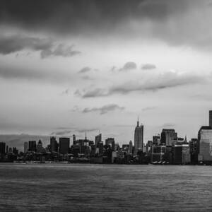 Manhattan Skyline Left Triptych #1 by David Morefield