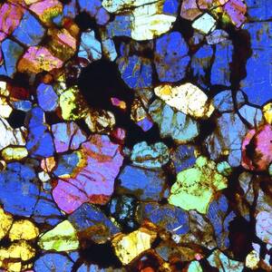 Meteorite NWA 6435, light micrograph #1 by Science Photo Library