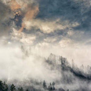 Misty Cloud Filled Valley From Morton #1 by Adam Jones