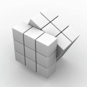 Rotating Cube #1 by Science Photo Library
