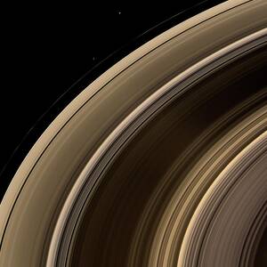 Saturn's Rings And Moons #1 by Science Photo Library