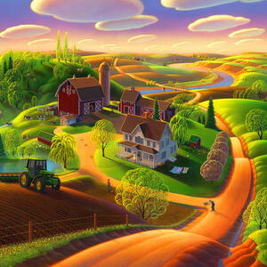 Spring on the Farm by Robin Moline