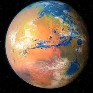 Terraformed Mars #1 by Science Photo Library