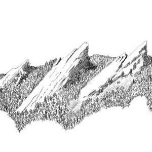 The Boulder Flatirons #3 by Jerry McElroy