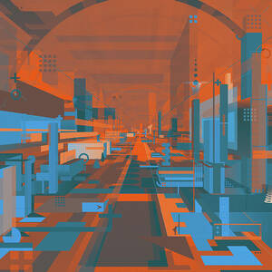 Futuristic Abstract Architectural Design #2 by Ikon Ikon Images