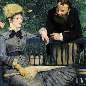 In the Conservatory #9 by Edouard Manet