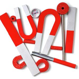 Magnets With A Small Compass #2 by Science Photo Library