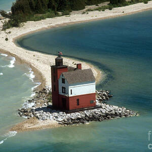 Round Island Lighthouse, Mi #4 by Bruce Roberts