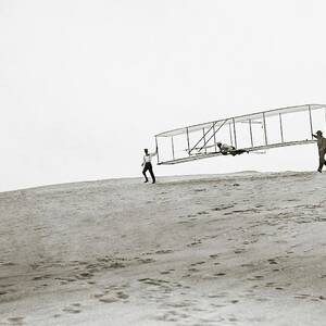 Wright Brothers Kitty Hawk Glider #4 by Science Photo Library