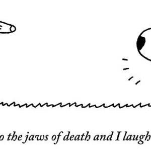 A Barking Dog Runs Towards A Squirrel Who Faces by Charles Barsotti