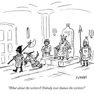 A Court Jester Says To The King by David Sipress