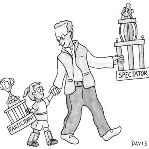 A Father And Daughter Both Walk by Mathew Stiles Davis