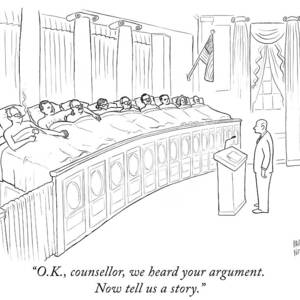 A Man Is Seen Standing In Front Of A Panel by Paul Noth
