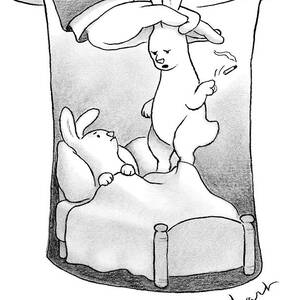 A Rabbit Is Being Pulled Out Of A Hat by David Borchart