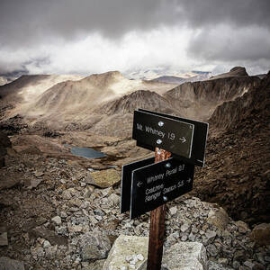 A Signed Trail Junction On The Way by Ron Koeberer