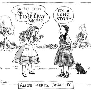 Alice Meets DorothyWhere Did You Get Those by Edward Frascino