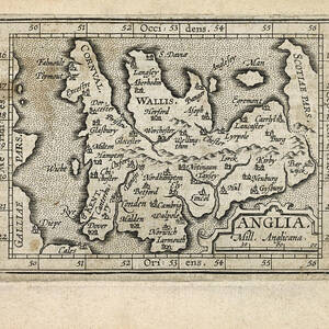 Hendrick Doncker Reproduktion Antik Alte Karte England Scotland Irland Wales UK