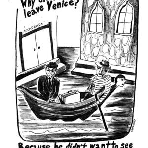 Art Joke: Why Did The Undertaker Leave by Stephanie Skalisk