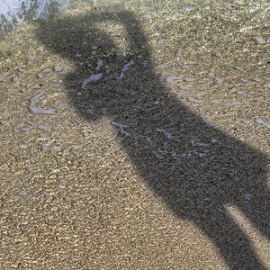 Awaiting the Wave - Shadow - Ocean by Jason Politte