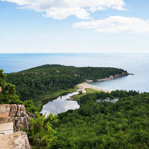 Beehive Trail Scenery With Coastline by Cate Brown