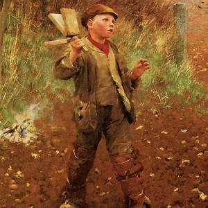 Bird scaring by George Clausen