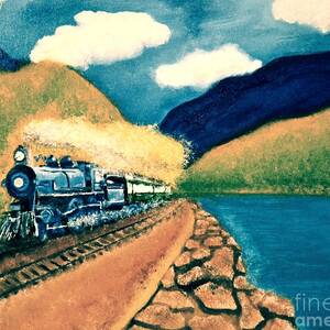 Blue Train by Denise Tomasura