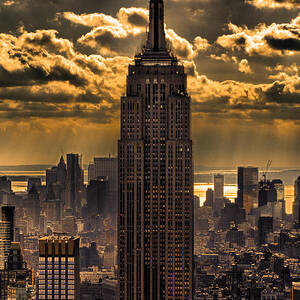 Brilliant But Hazy Manhattan Day by John Farnan