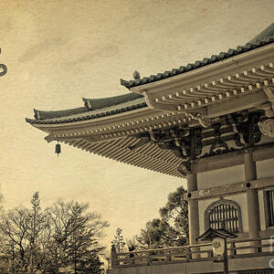 Buddhist Temple in Spring by Beverly Claire Kaiya