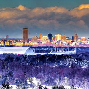 Buffalo From Chestnut Ridge by Don Nieman