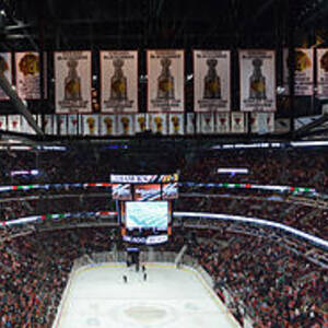 Chicago Blackhawks Our Stanley Cup Champions Banners SB Wood Print
