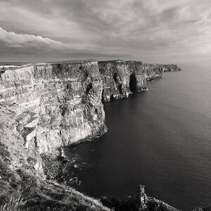 Cliffs of Moher Ireland in Black and White by Pierre Leclerc Photography