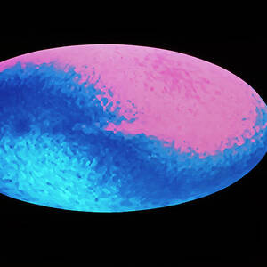 Cobe Map Of Microwave Background Radiation by Science Photo Library